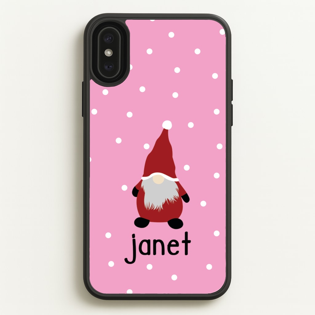 Personalised Gonk - Personalised Christmas Phone Case for iPhone XS Max