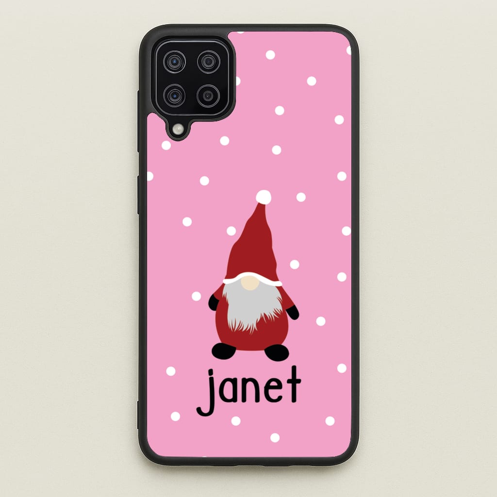 Personalised Gonk - Personalised Christmas Phone Case for Galaxy A12