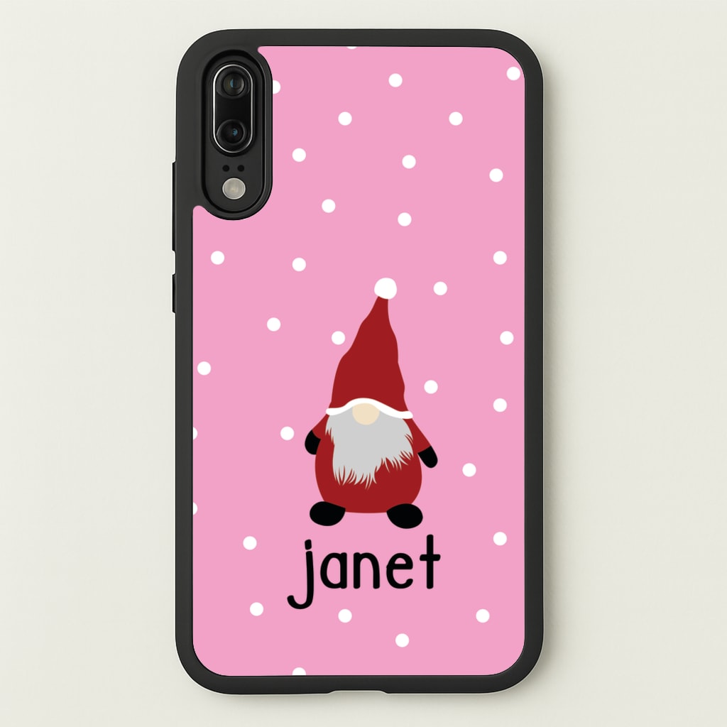 Personalised Gonk - Personalised Christmas Phone Case for Huawei P20