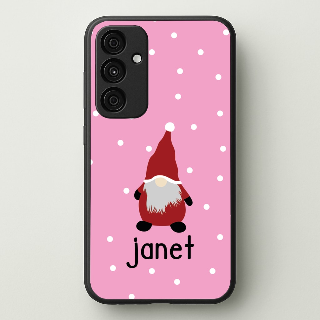 Personalised Gonk - Personalised Christmas Phone Case for Galaxy A55