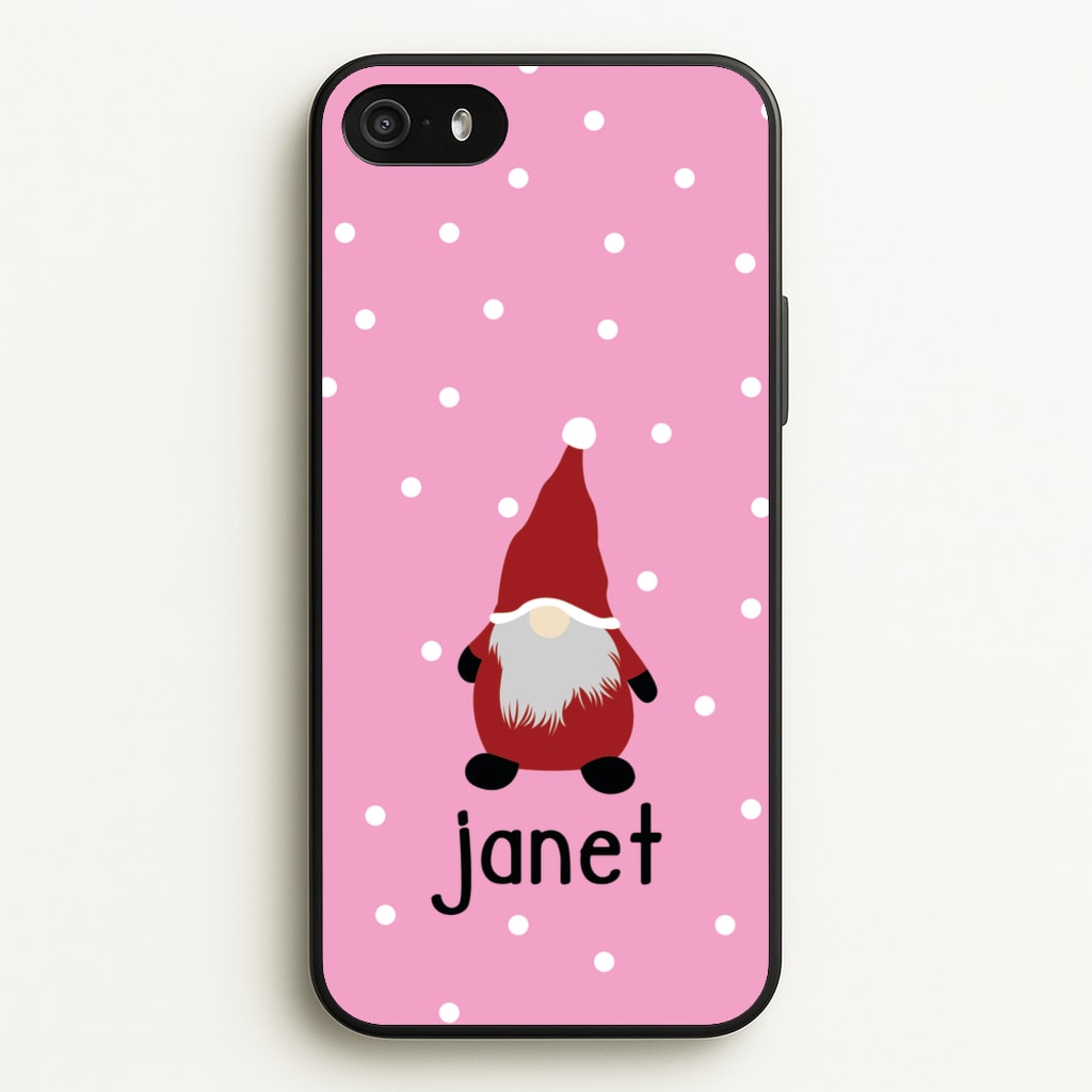 Personalised Gonk - Personalised Christmas Phone Case for iPhone 5 / 5s / SE 2016