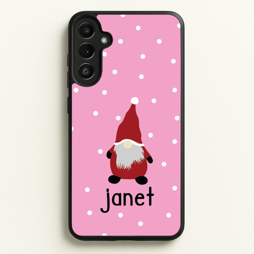 Personalised Gonk - Personalised Christmas Phone Case for Galaxy A34