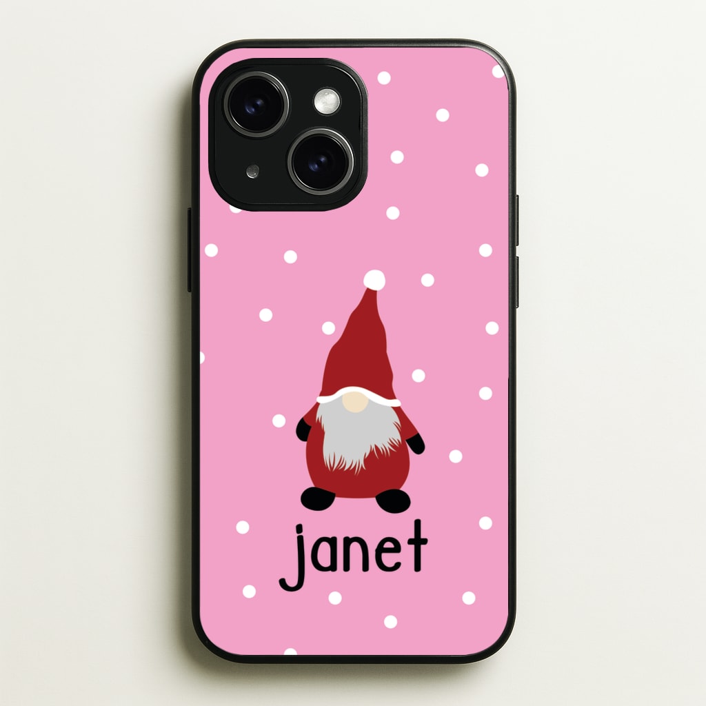 Personalised Gonk - Personalised Christmas Phone Case for iPhone 15