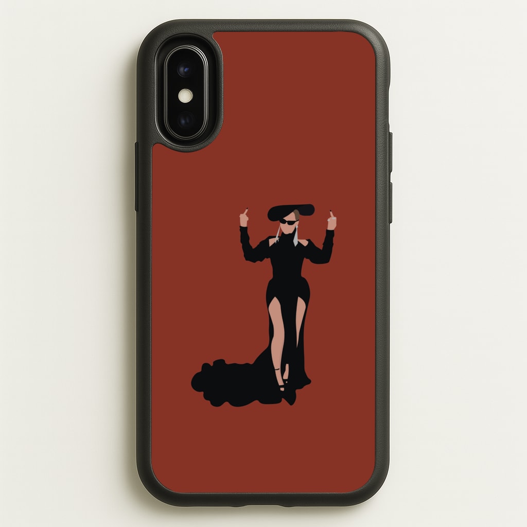 Middle Fingers - Queen B - Beyonce Phone Case for iPhone X / XS