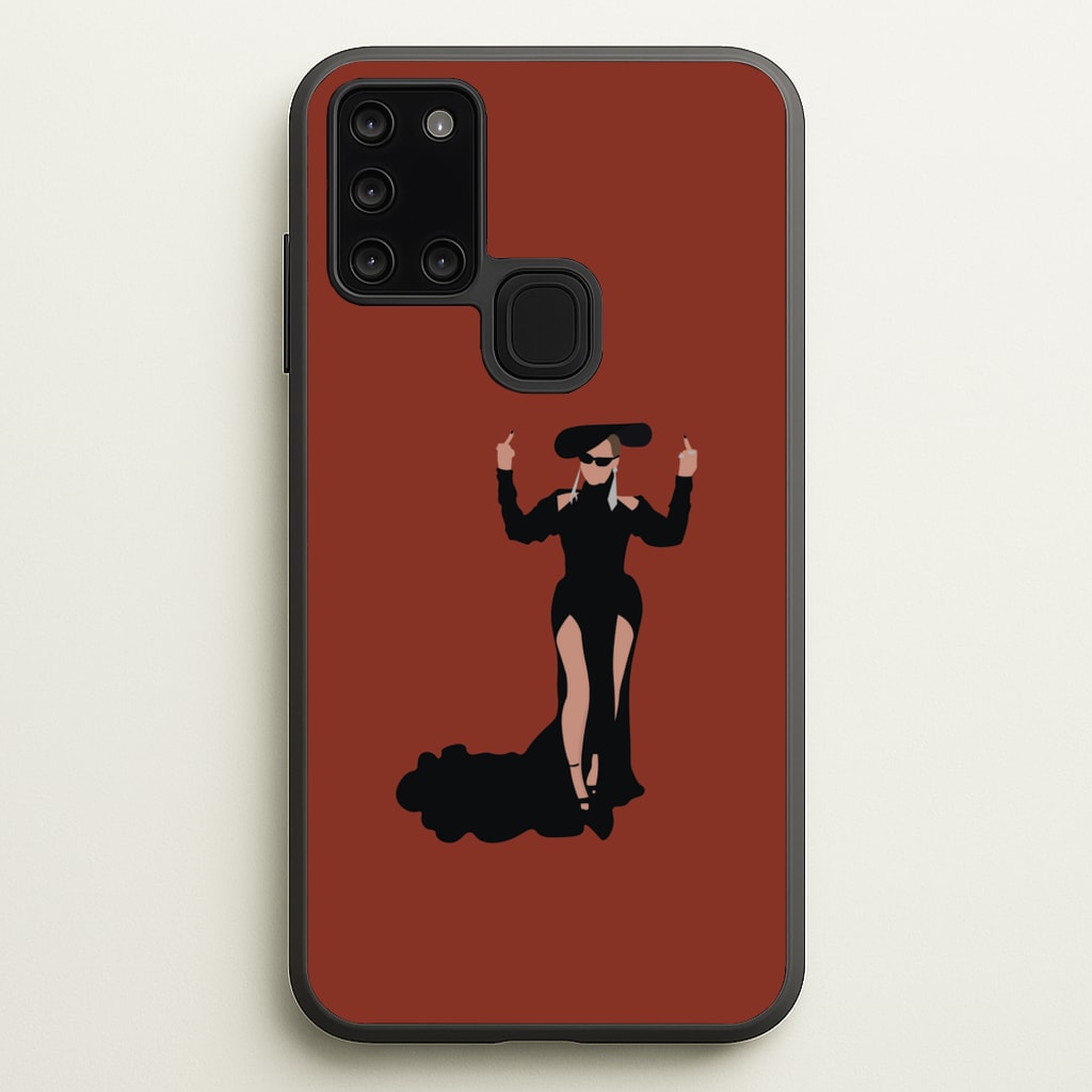 Middle Fingers - Queen B - Beyonce Phone Case for Galaxy A21s