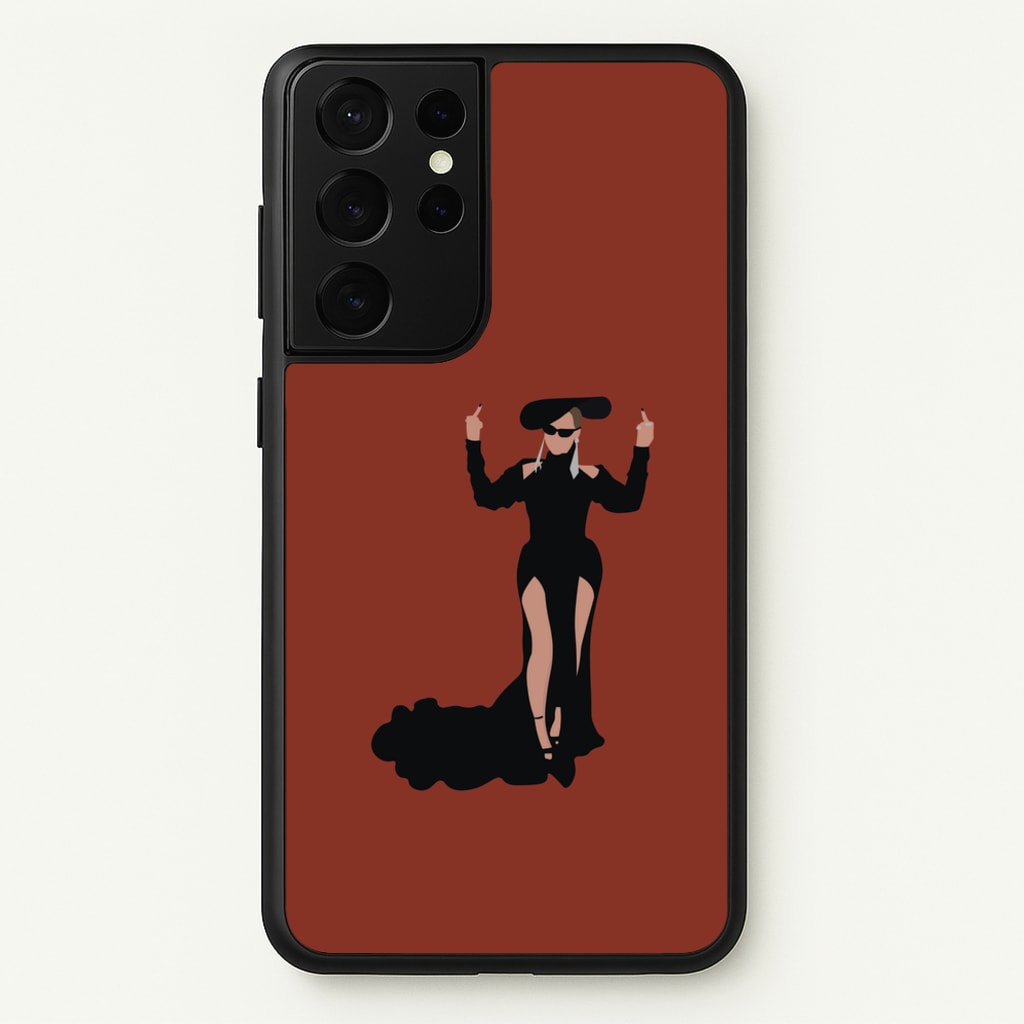 Middle Fingers - Queen B - Beyonce Phone Case for Galaxy S21 Ultra
