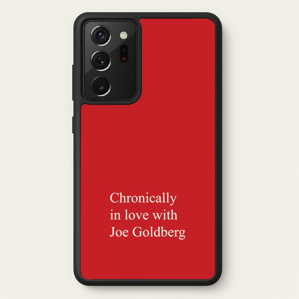 Chronically In Love With Joe - You Phone Case for Galaxy Note 20 Ultra