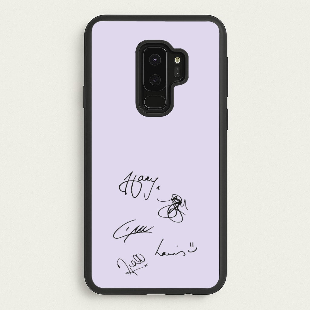 1D Signatures - One Direction Phone Case for Galaxy S9 Plus