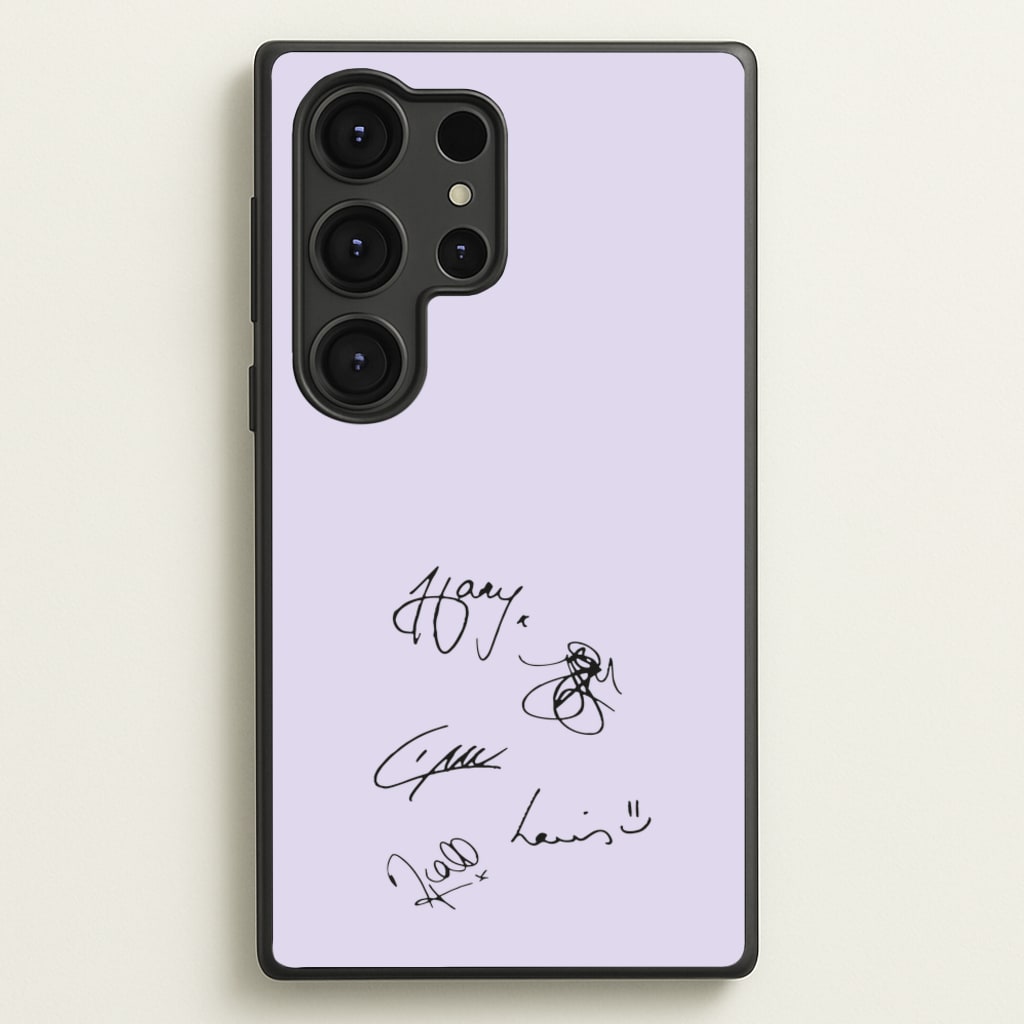 1D Signatures - One Direction Phone Case for Galaxy S25 Ultra