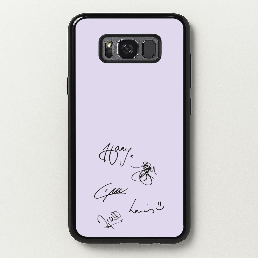 1D Signatures - One Direction Phone Case for Galaxy S8