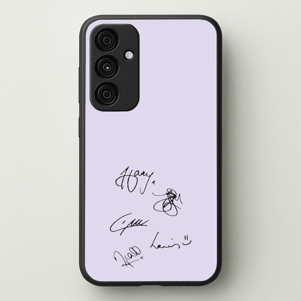 1D Signatures - One Direction Phone Case for Galaxy A55