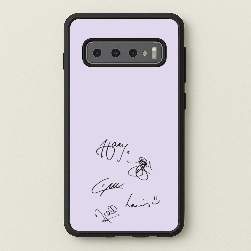 1D Signatures - One Direction Phone Case for Galaxy S10