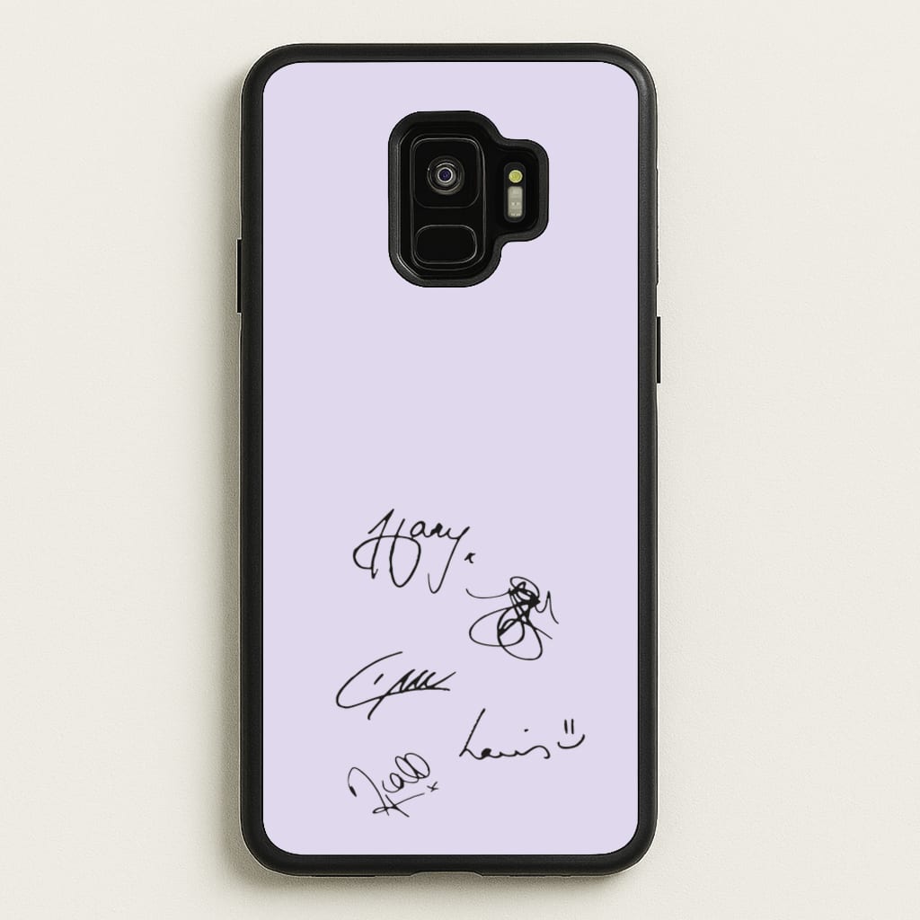 1D Signatures - One Direction Phone Case for Galaxy S9