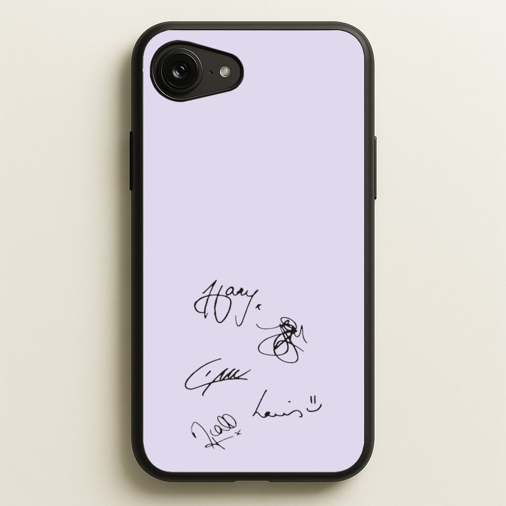 1D Signatures - One Direction Phone Case for iPhone 16e