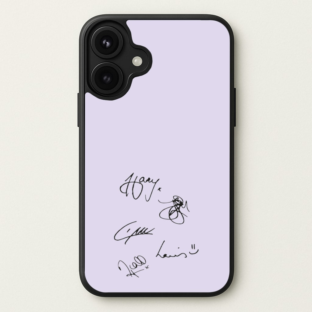 1D Signatures Phone Case for iPhone 17
