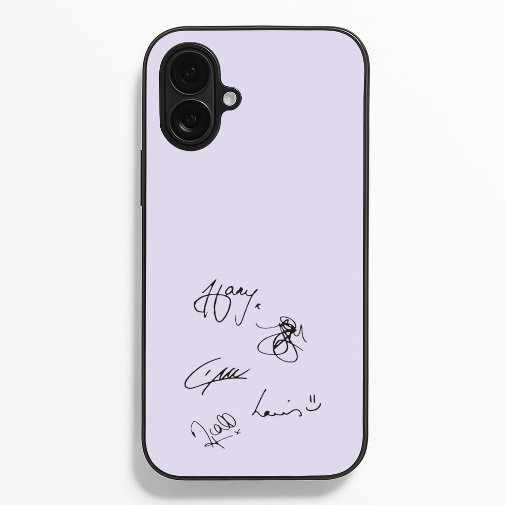 1D Signatures - One Direction Phone Case for iPhone 16 Plus