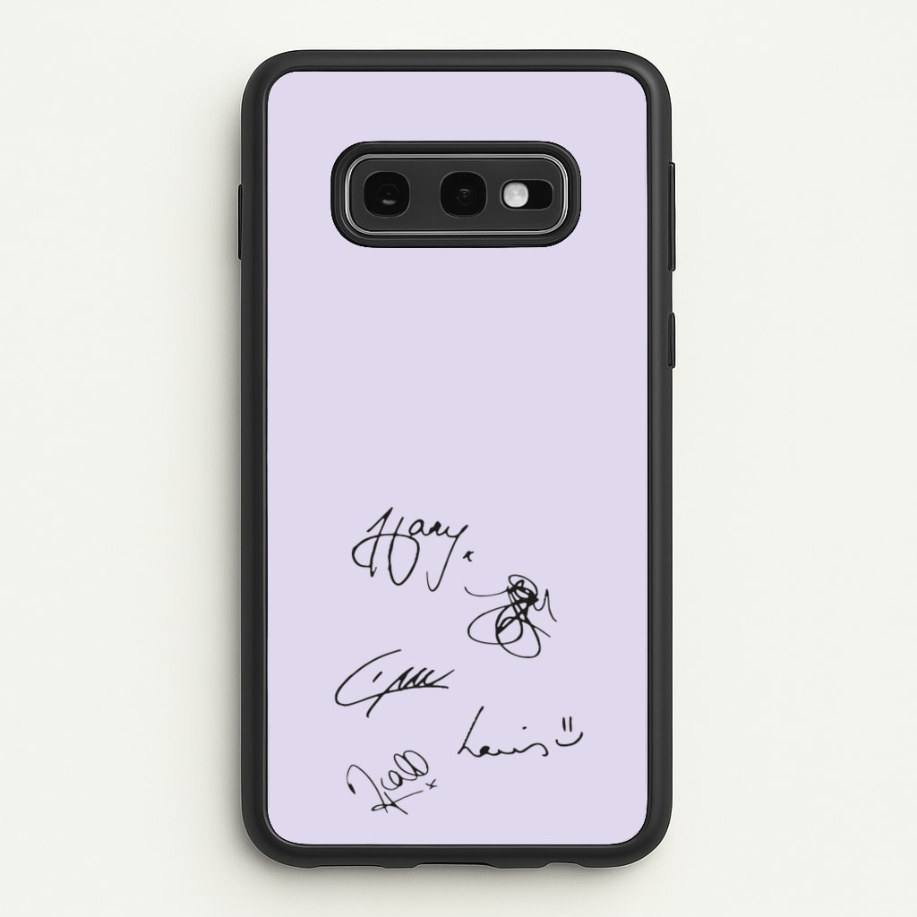 1D Signatures - One Direction Phone Case for Galaxy S10e