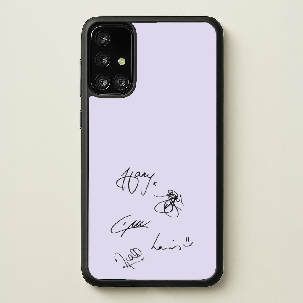 1D Signatures - One Direction Phone Case for Galaxy A71