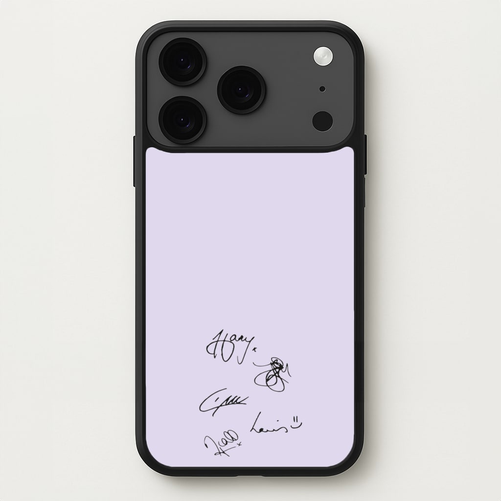1D Signatures Phone Case for iPhone 17 Pro