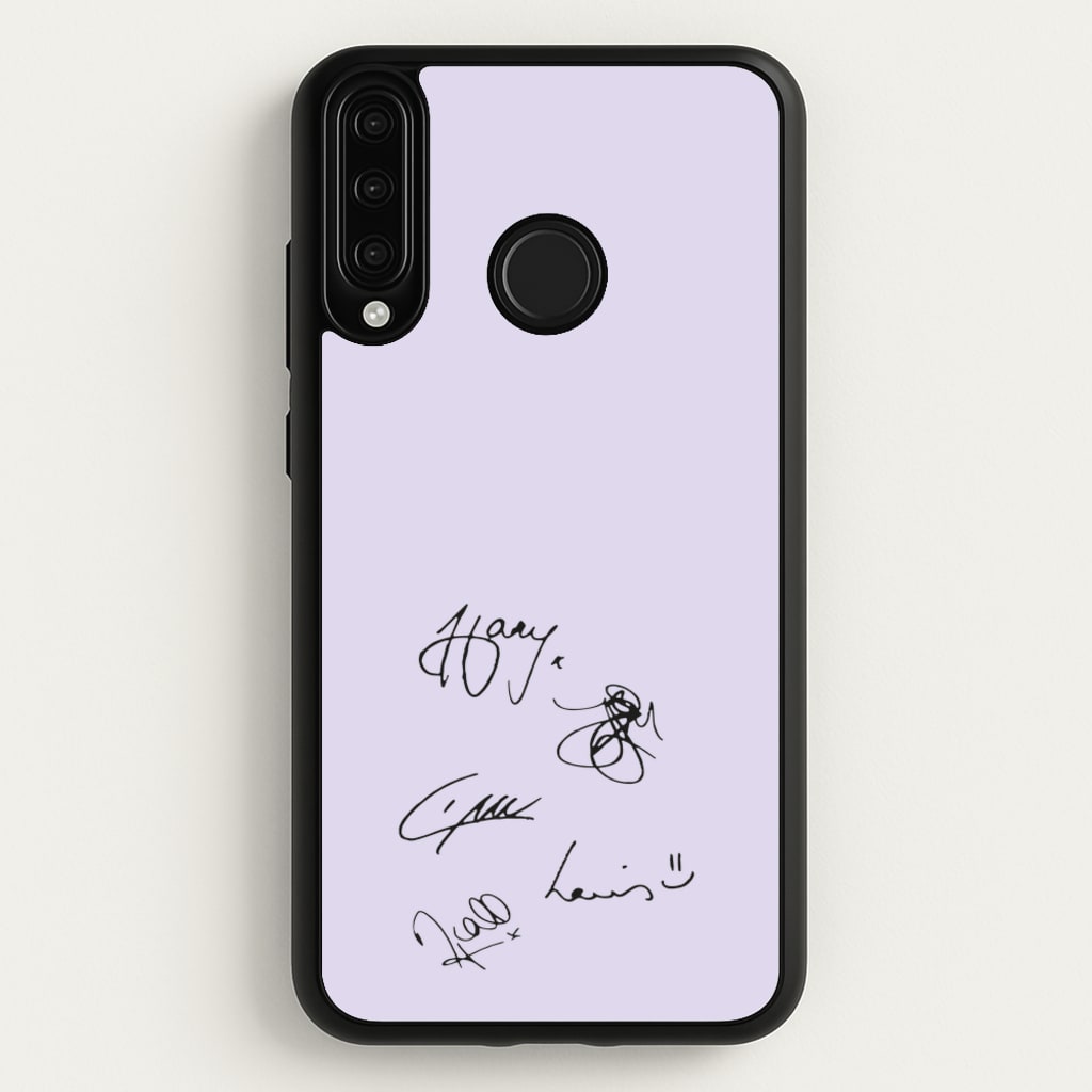 1D Signatures - One Direction Phone Case for Huawei P30 Lite