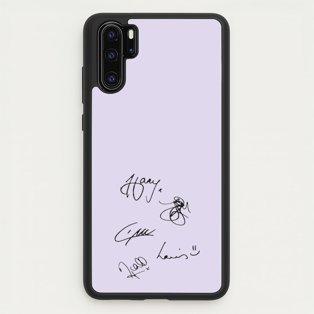 1D Signatures - One Direction Phone Case for Huawei P30 Pro