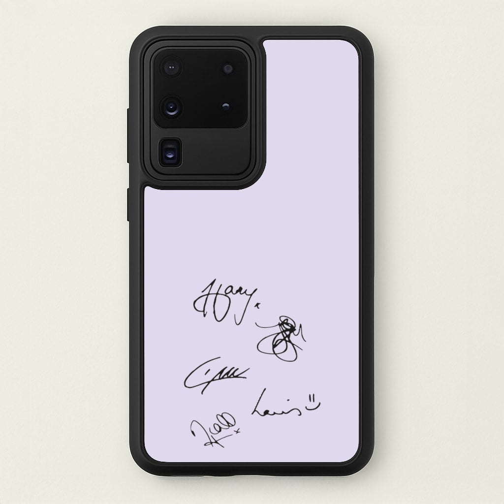 1D Signatures - One Direction Phone Case for Galaxy S20 Ultra