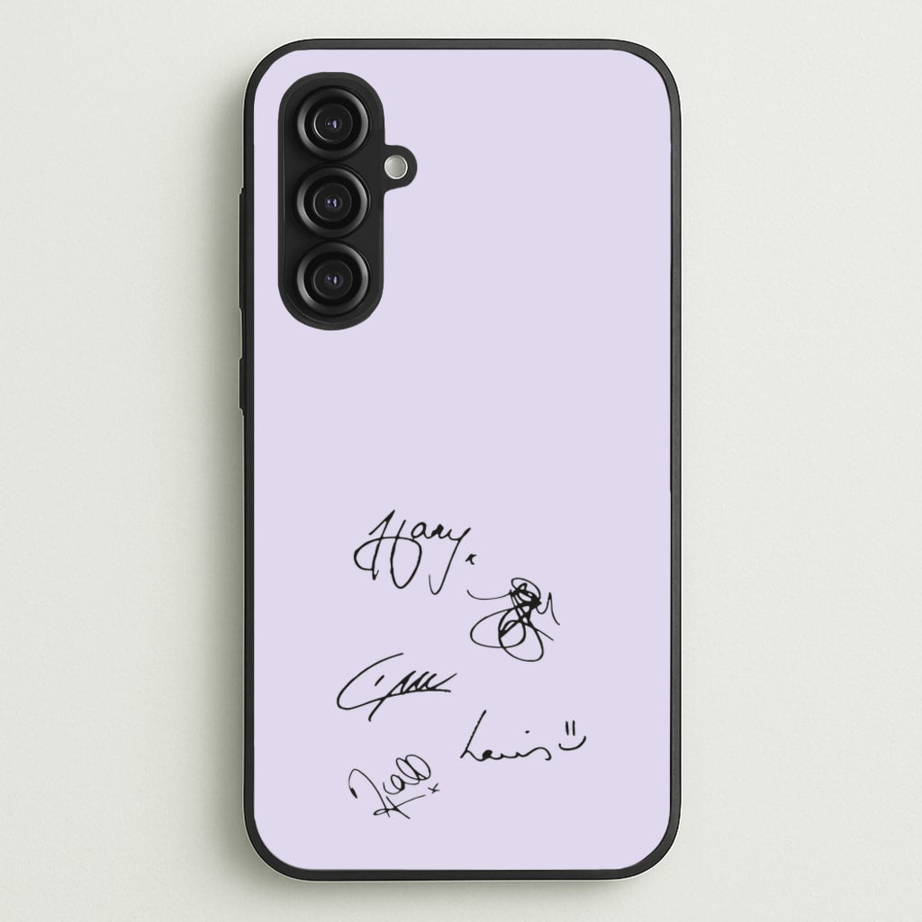 1D Signatures - One Direction Phone Case for Galaxy S23FE