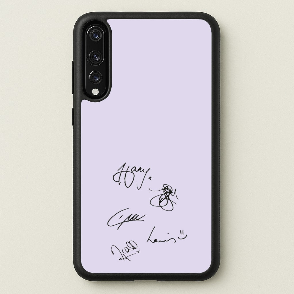 1D Signatures - One Direction Phone Case for Huawei P20 Pro