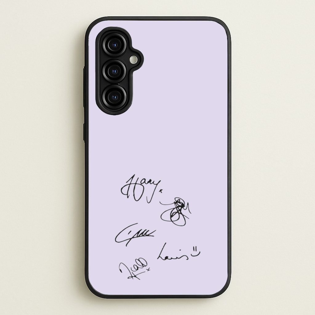 1D Signatures - One Direction Phone Case for Galaxy A54