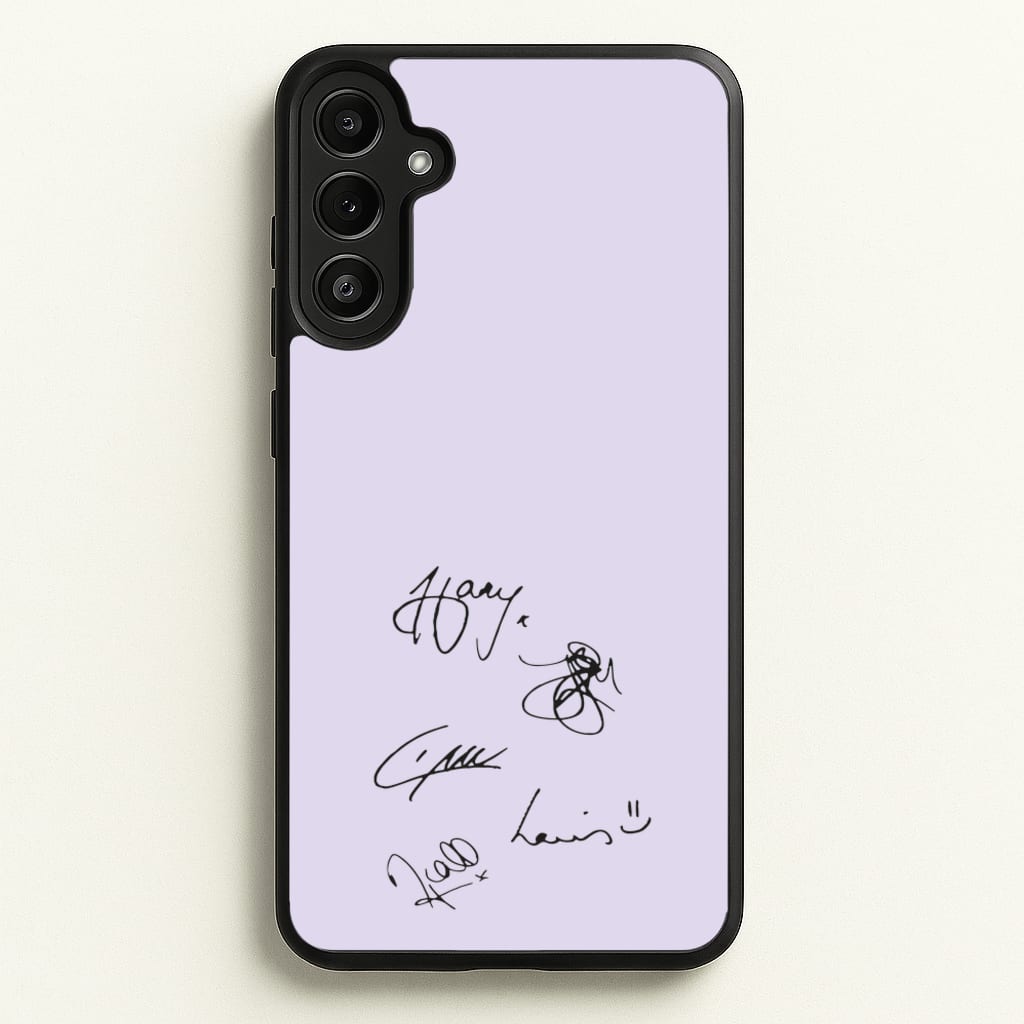 1D Signatures - One Direction Phone Case for Galaxy A34