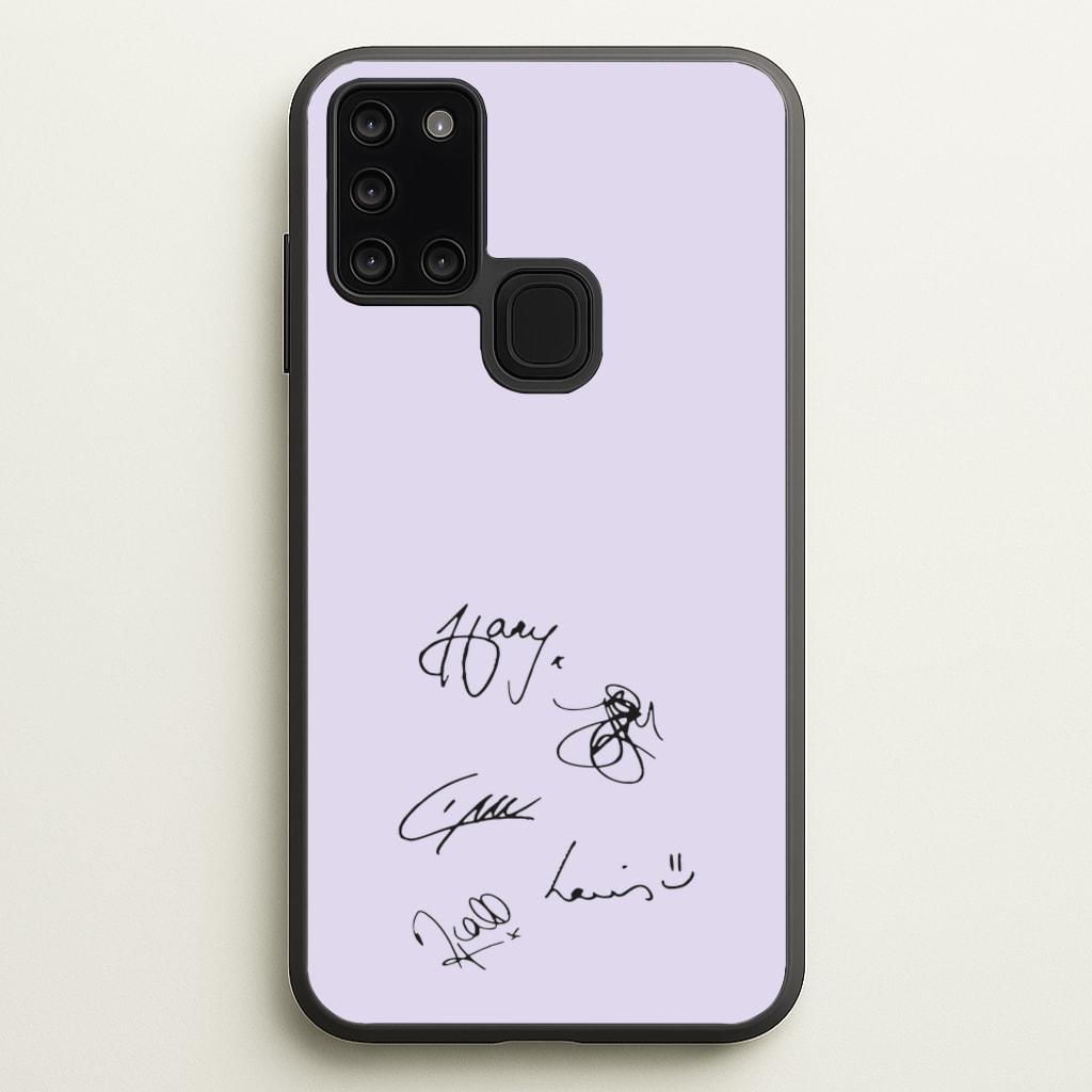 1D Signatures - One Direction Phone Case for Galaxy A21s