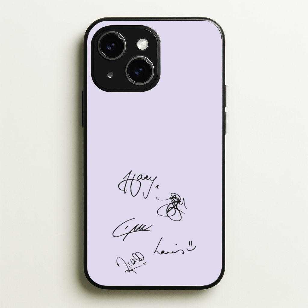 1D Signatures - One Direction Phone Case for iPhone 15