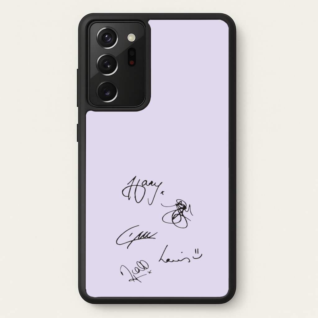 1D Signatures - One Direction Phone Case for Galaxy Note 20 Ultra