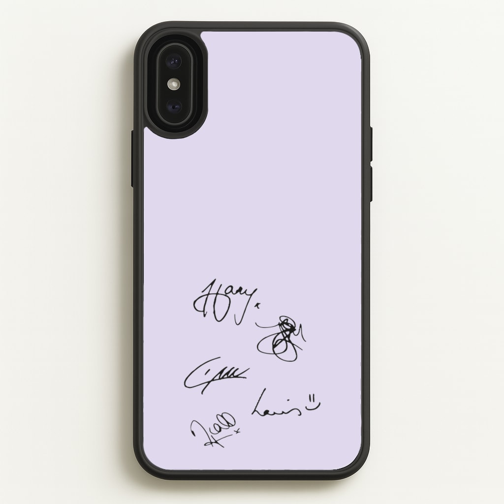 1D Signatures - One Direction Phone Case for iPhone XS Max