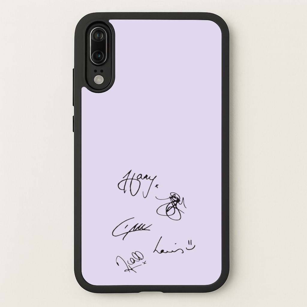 1D Signatures - One Direction Phone Case for Huawei P20