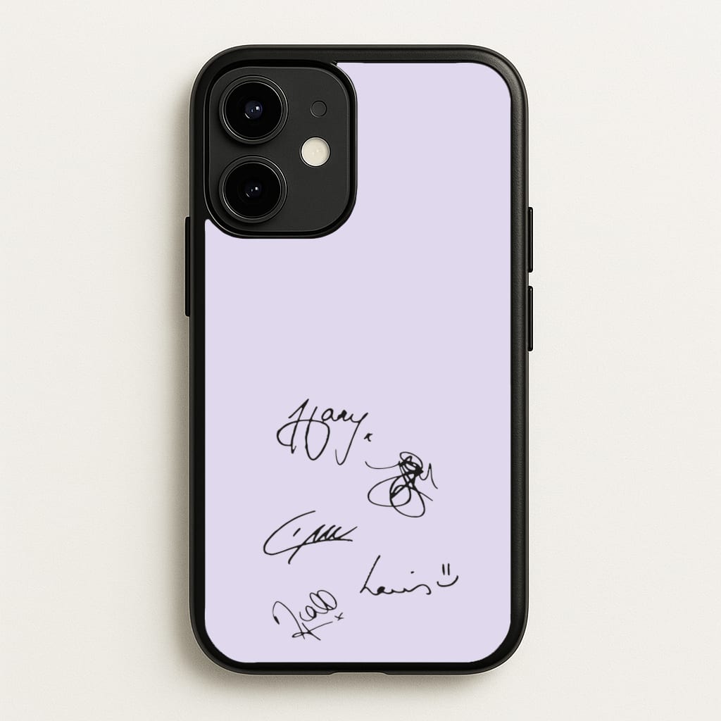1D Signatures - One Direction Phone Case for iPhone 12 Mini