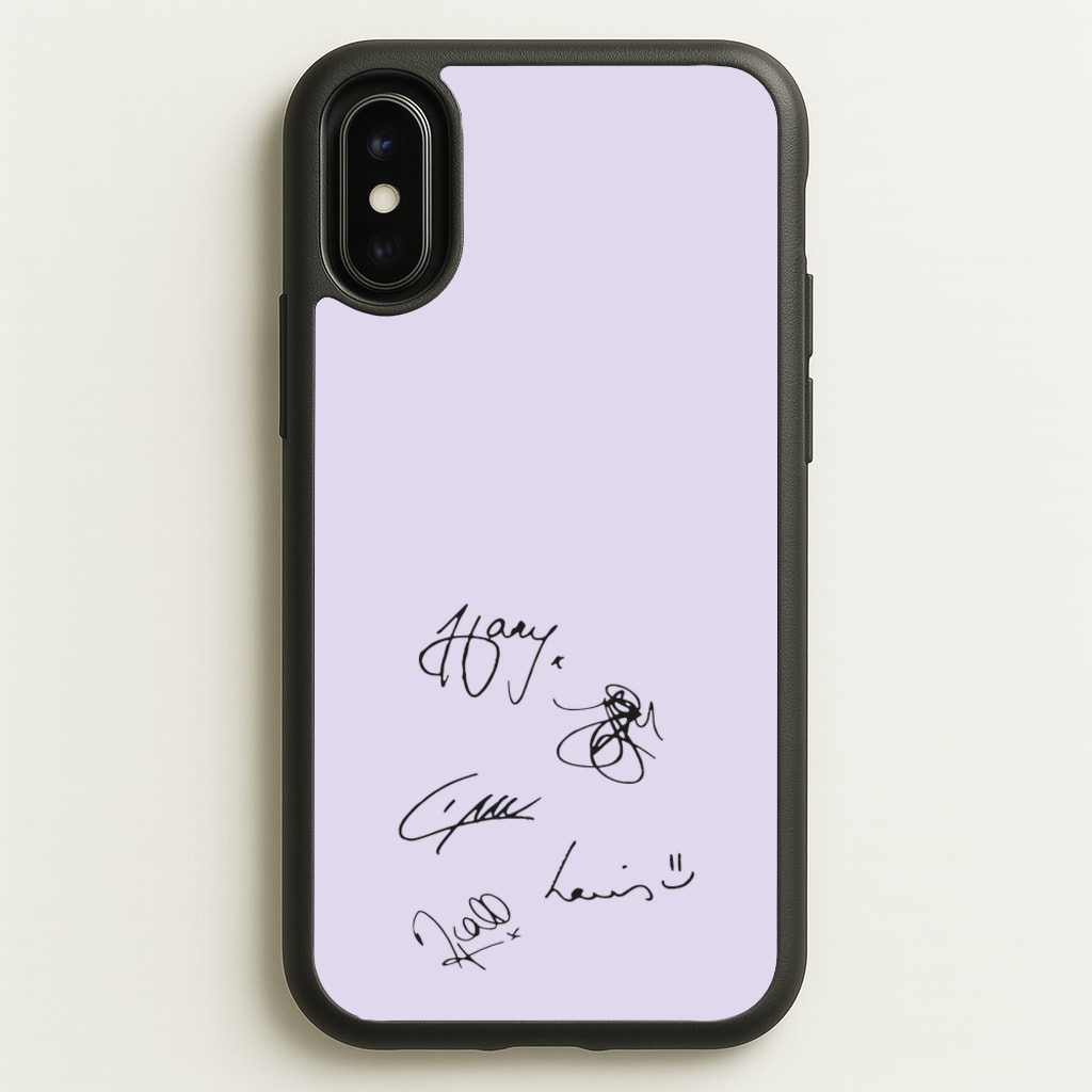 1D Signatures - One Direction Phone Case for iPhone X / XS