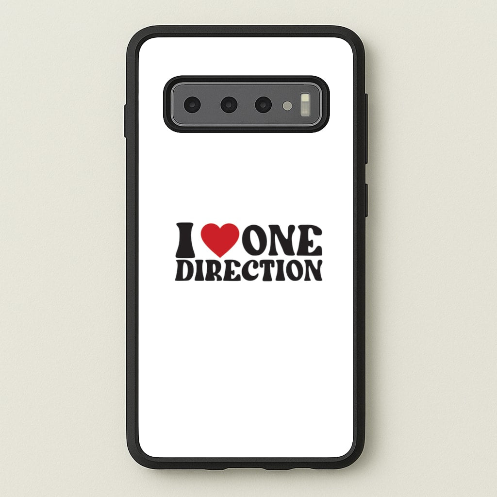 I Love Direction - One Direction Phone Case for Galaxy S10 Plus
