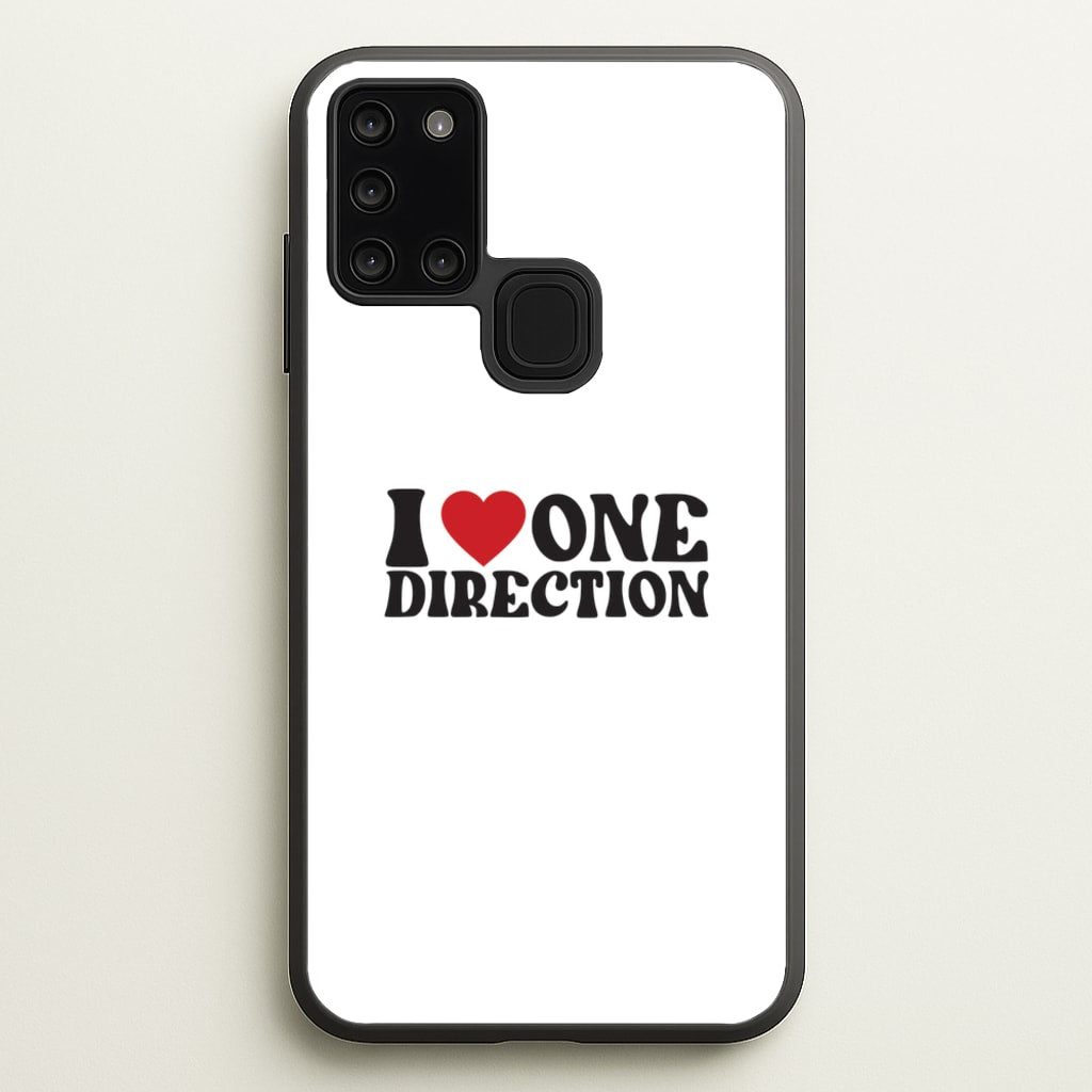 I Love Direction - One Direction Phone Case for Galaxy A21s