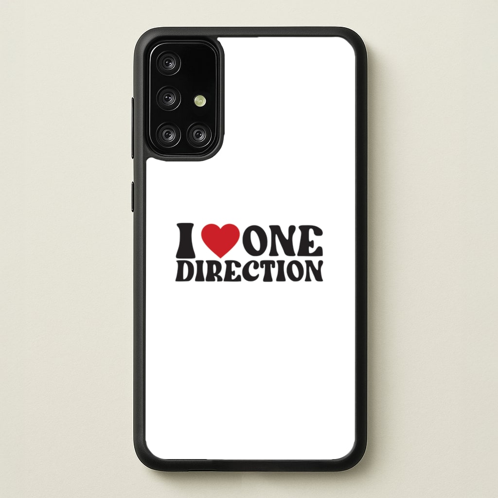 I Love Direction - One Direction Phone Case for Galaxy A71