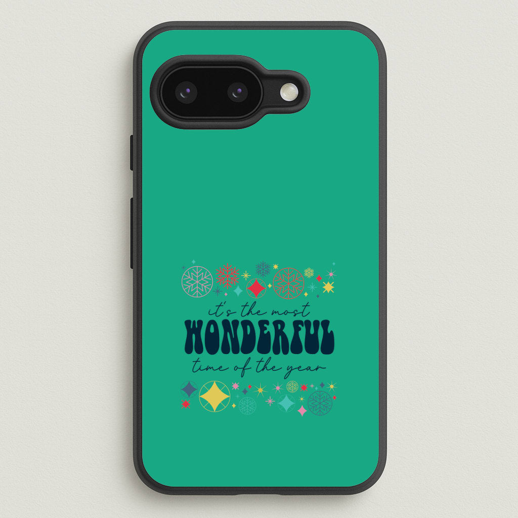 The Most Wonderful Time Of The Year Geometric Google Pixel 9a Case