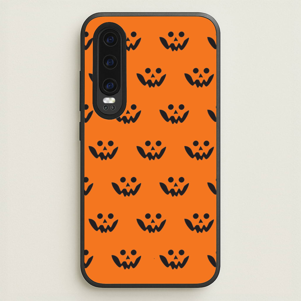 Carved Pumpkin Face Pattern Huawei P30 Case