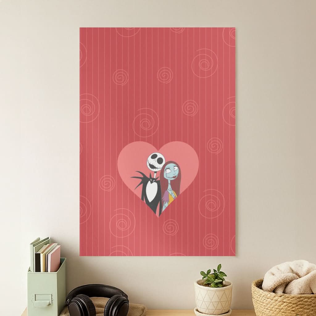 J And S Heart Poster