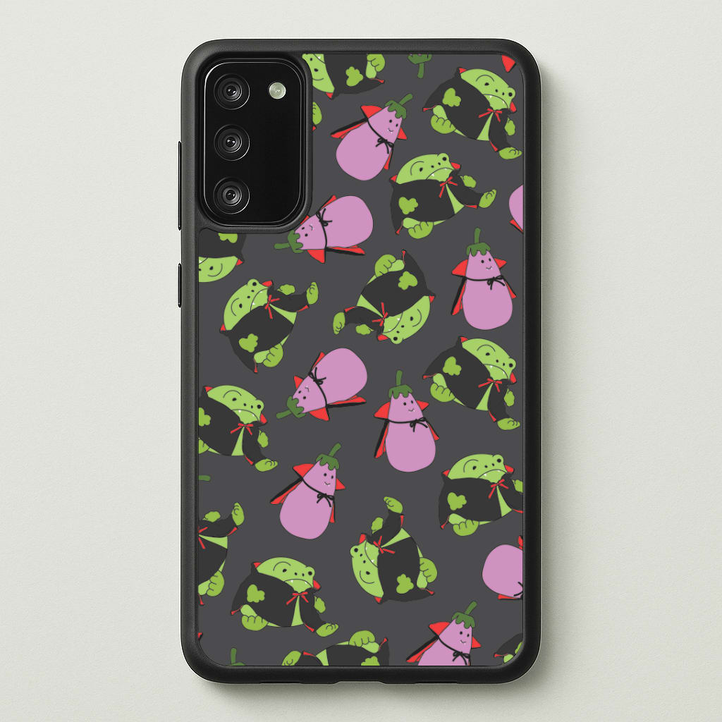 Vampire Frogs And Vegetables Pattern - Halloween Galaxy S20 Case