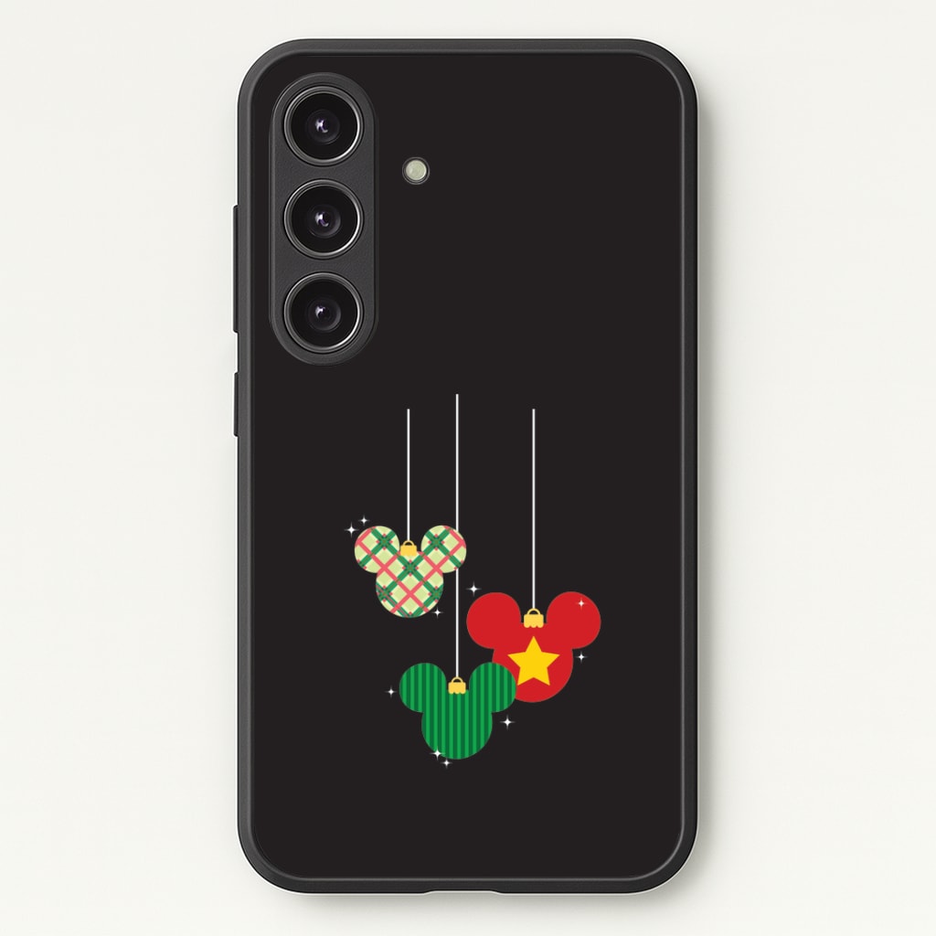 Cartoon Mouse Hanging Baubles Galaxy S24 Case