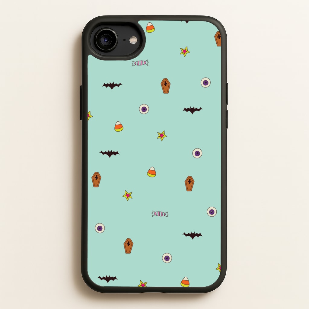 Minature Halloween Cartoons Pattern iPhone 6 / 7 / 8 / SE Case