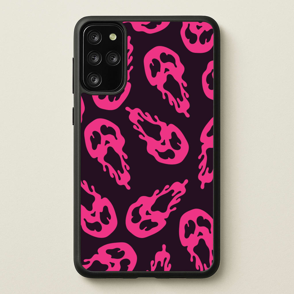 Trippy Ghost Face Pattern Galaxy S20 Plus Case