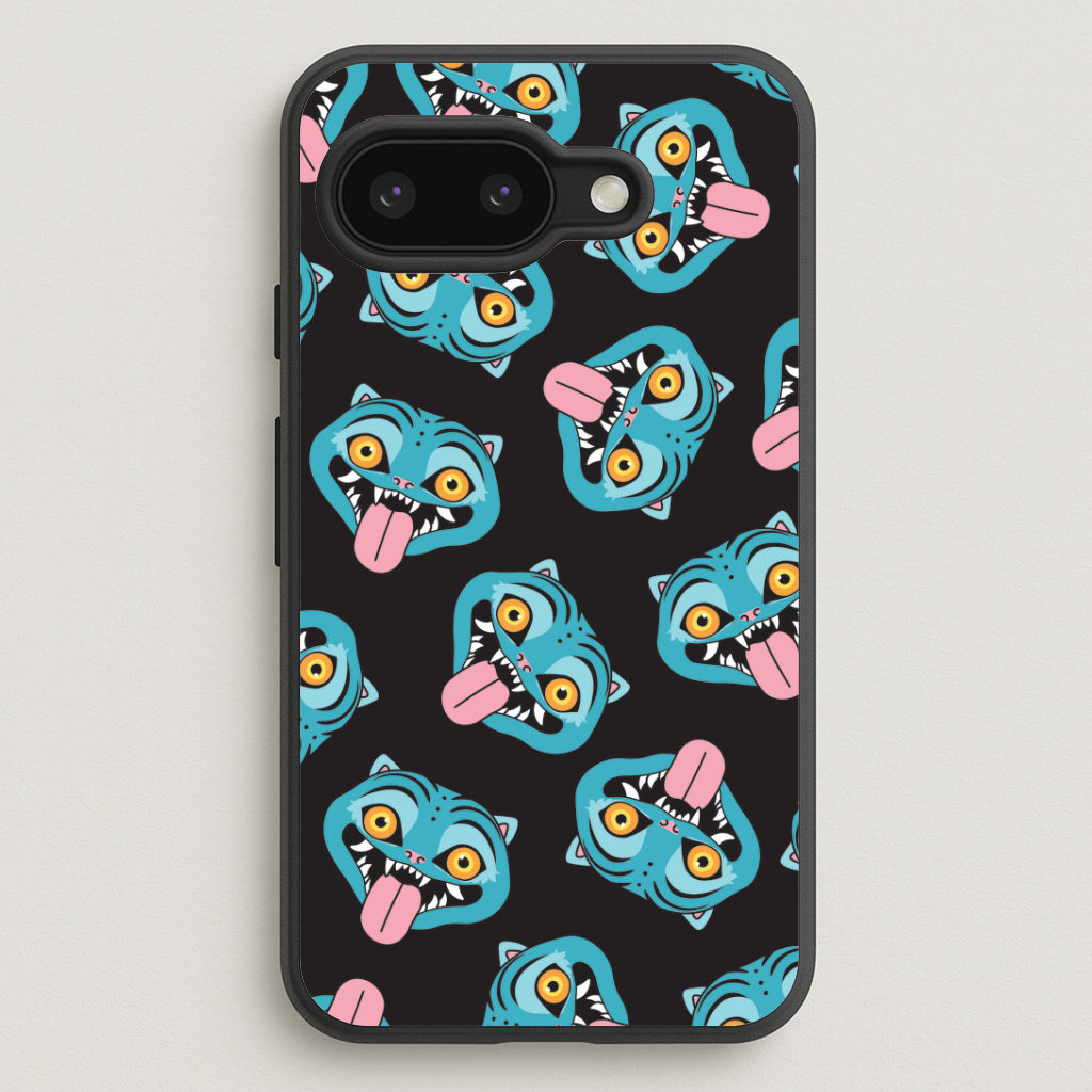 Demon Cat Pattern Google Pixel 9a Case