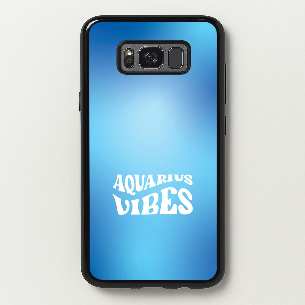 Aquarius Vibes Gradient Zodiac Galaxy S8 Plus Case