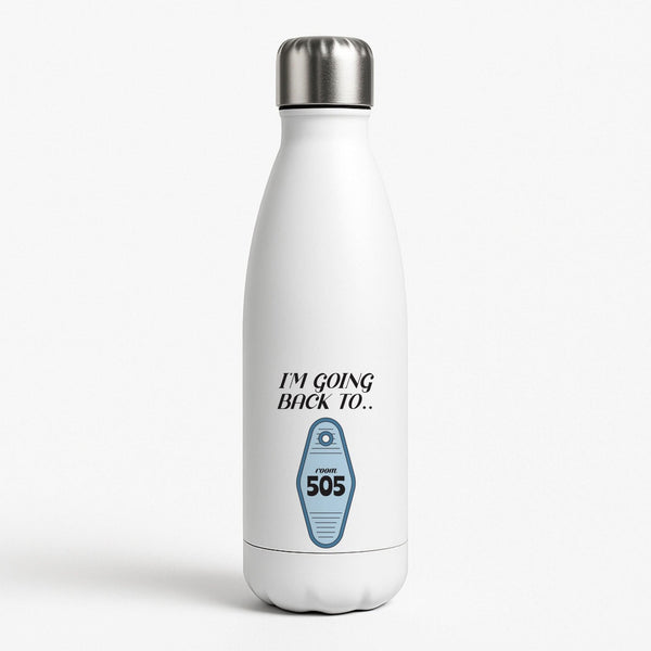 I'm Going Back To 505 Keyring White Water Bottle